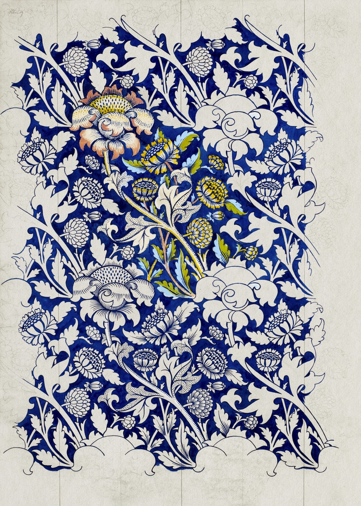 Watercolour for Printed Fabric Design: Wey — William Morris