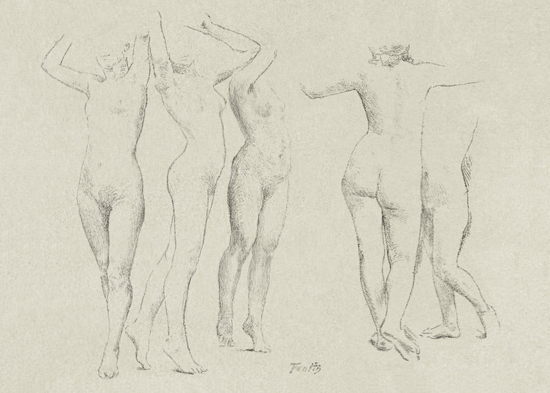 Five nude studies — Henri Fantin-Latour