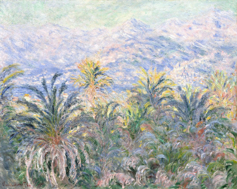 Palm Trees at Bordighera — Claude Monet