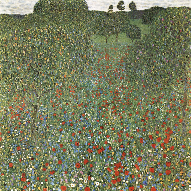 Mohnfeld, Poppy Field — Gustav Klimt