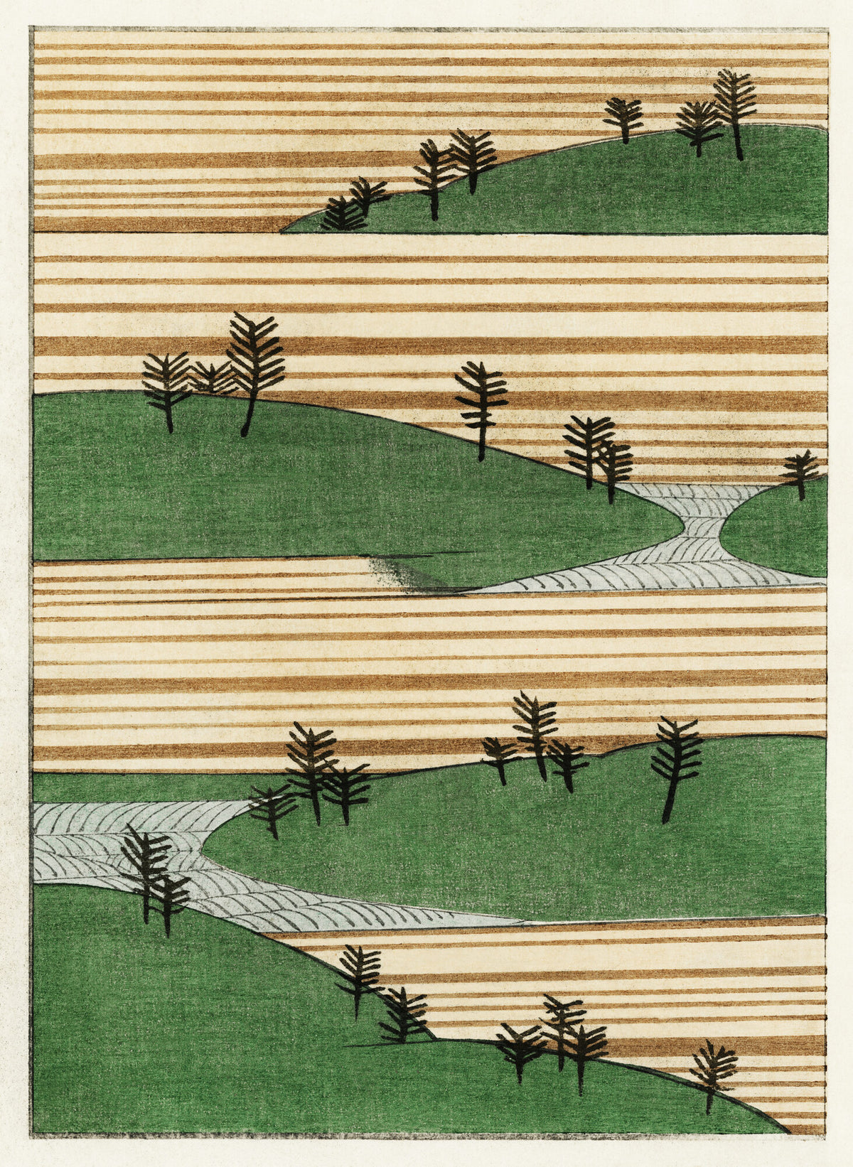 Landscape illustration — Shin Bijutsukai