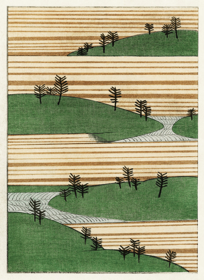 Landscape illustration — Shin Bijutsukai