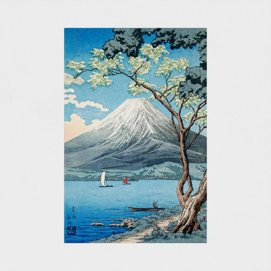 Mount Fuji from Lake Yamanaka — unframed, front