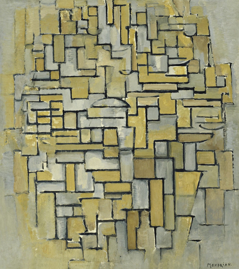 Composition in Brown and Gray — Piet Mondrian