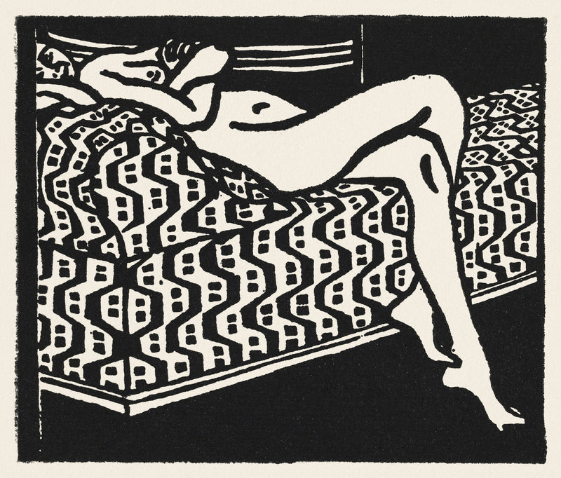 Nude Girl Lying on a Sofa — Ernst Ludwig Kirchner