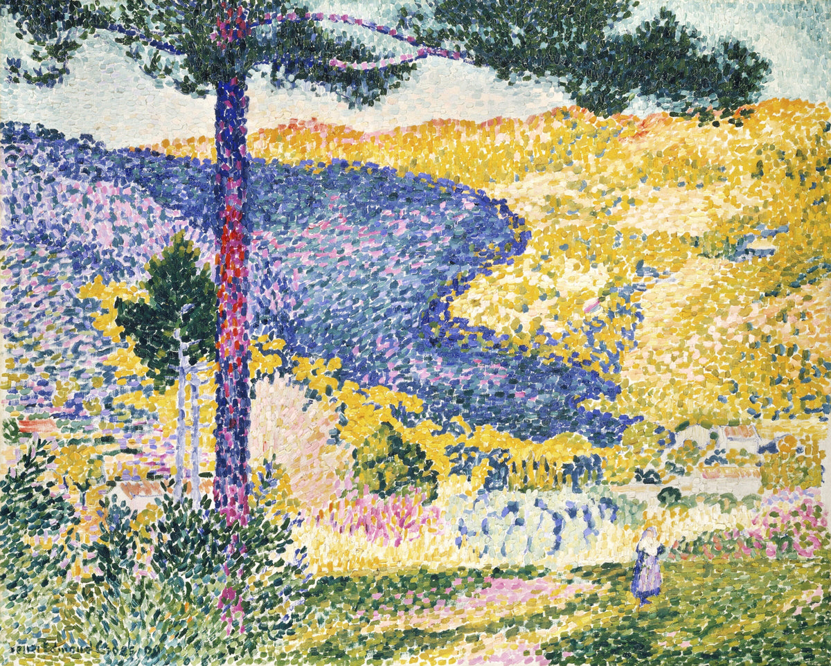 Valley with Fir; Shade on the Mountain — Henri-Edmond Cross