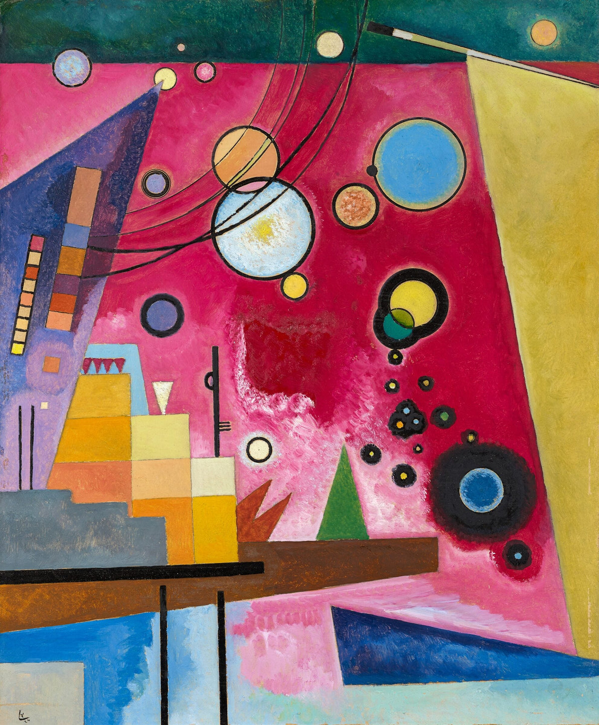 Heavy red — Wassily Kandinsky