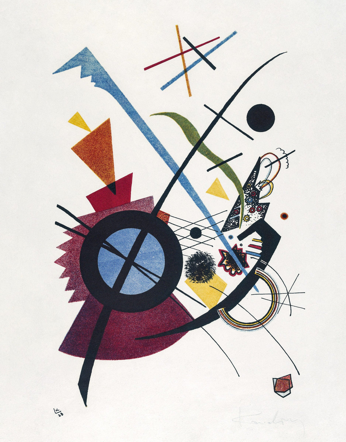 Violet lithograph — Wassily Kandinsky