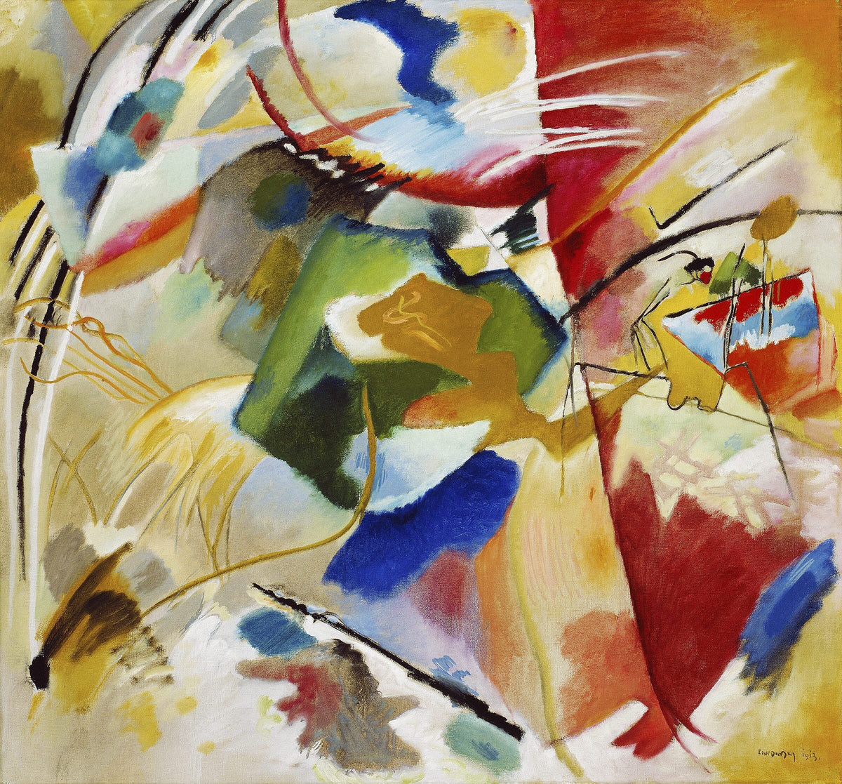 Painting with Green Center — Wassily Kandinsky