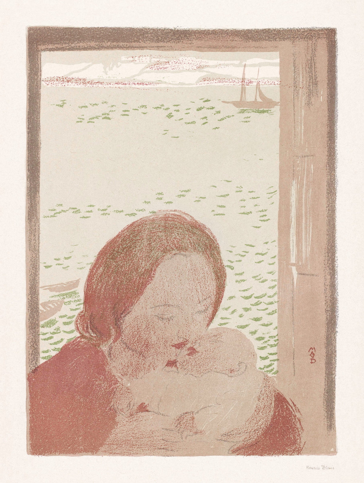 Mother with Baby in Front of a Window — Maurice Denis
