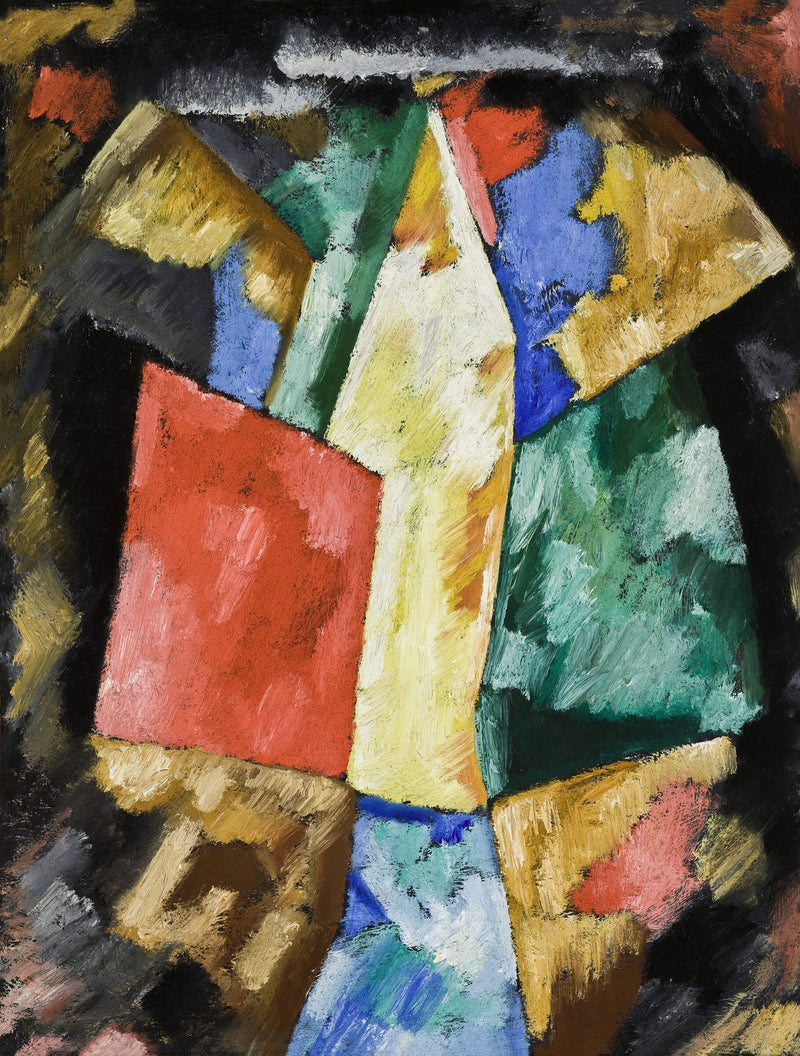 Abstraction: Blue, Yellow and Green — Marsden Hartley