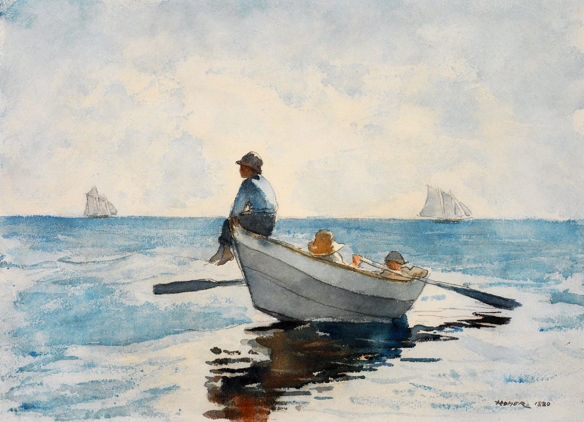 Boys in a Dory — Winslow Homer