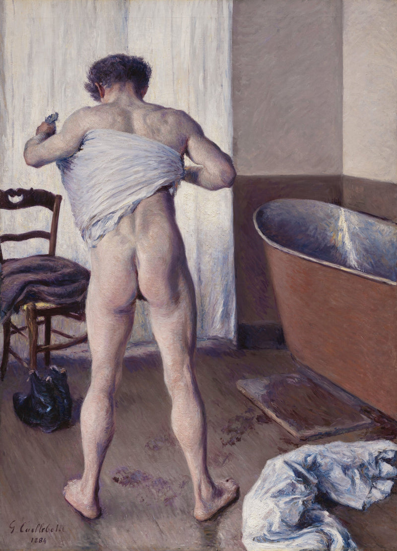 Man at His Bath — Gustave Caillebotte