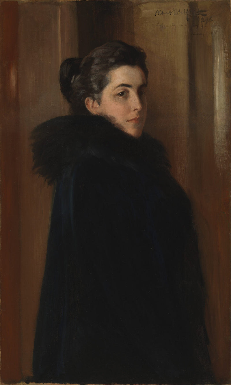 Portrait of the Artist's Wife, Ellan Edelfelt — Albert Edelfelt
