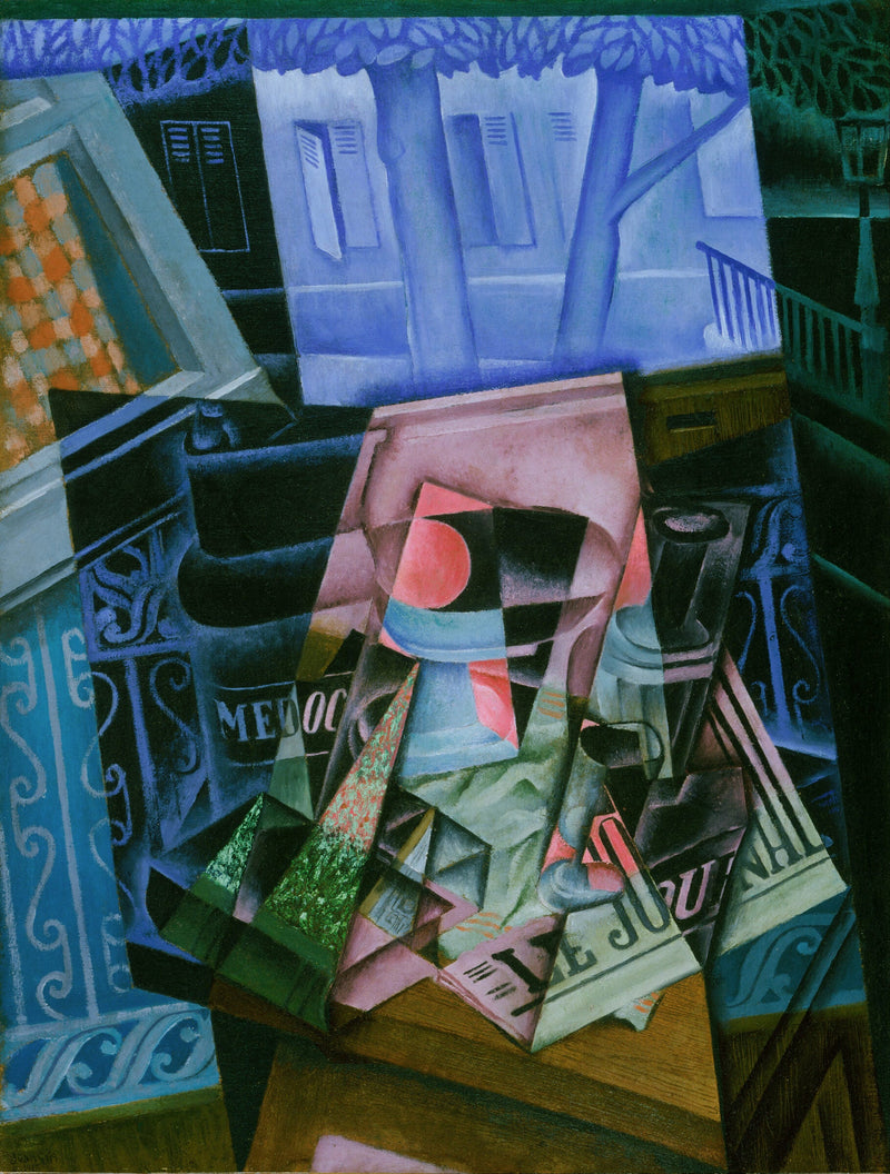 Still Life before an Open Window, Place Ravignan — Juan Gris
