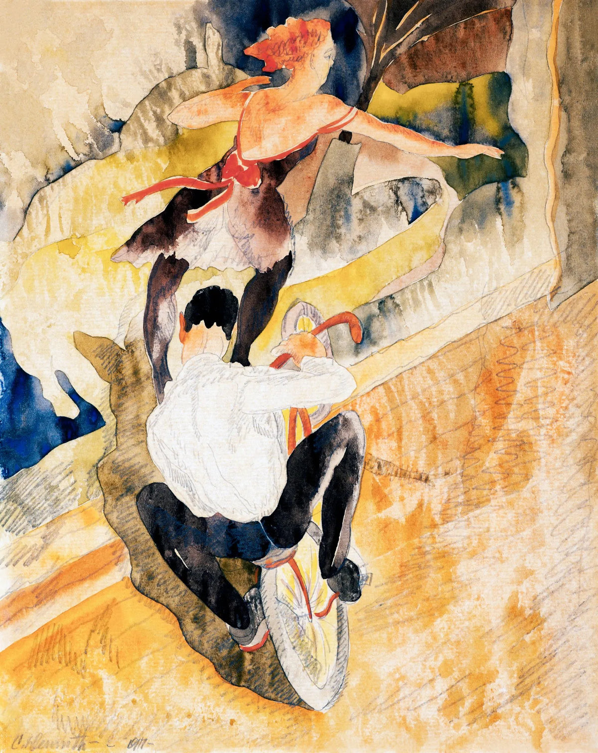 Bicycle Acrobats — Charles Demuth