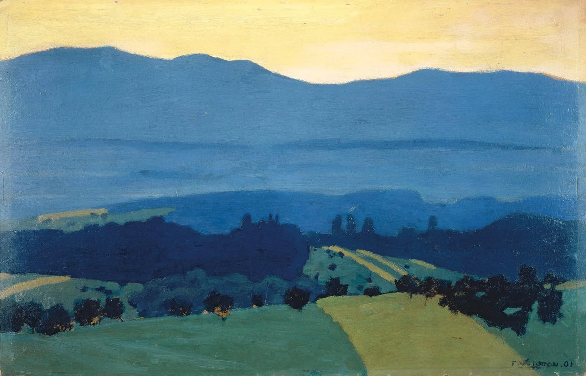 Landscape in the Jura Mountains near Romanel — Félix Vallotton