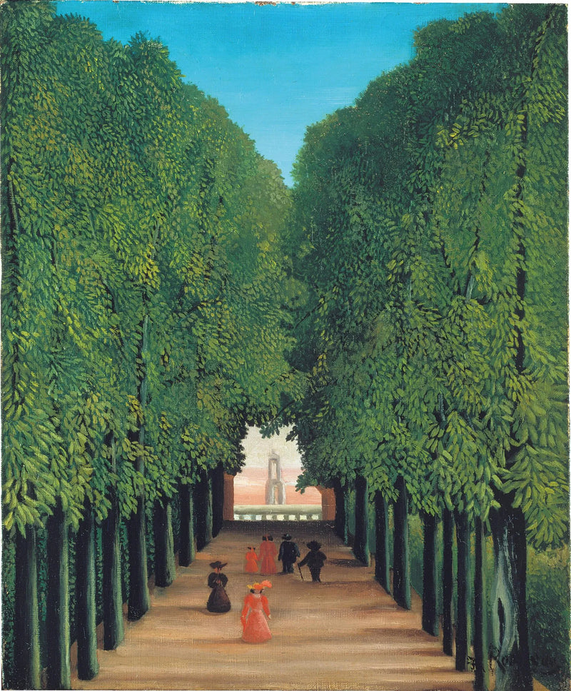 The Avenue in Saint-Cloud Park — Henri Rousseau