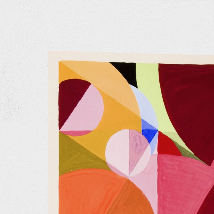 Area Broken by Perpendiculars — unframed, corner detail
