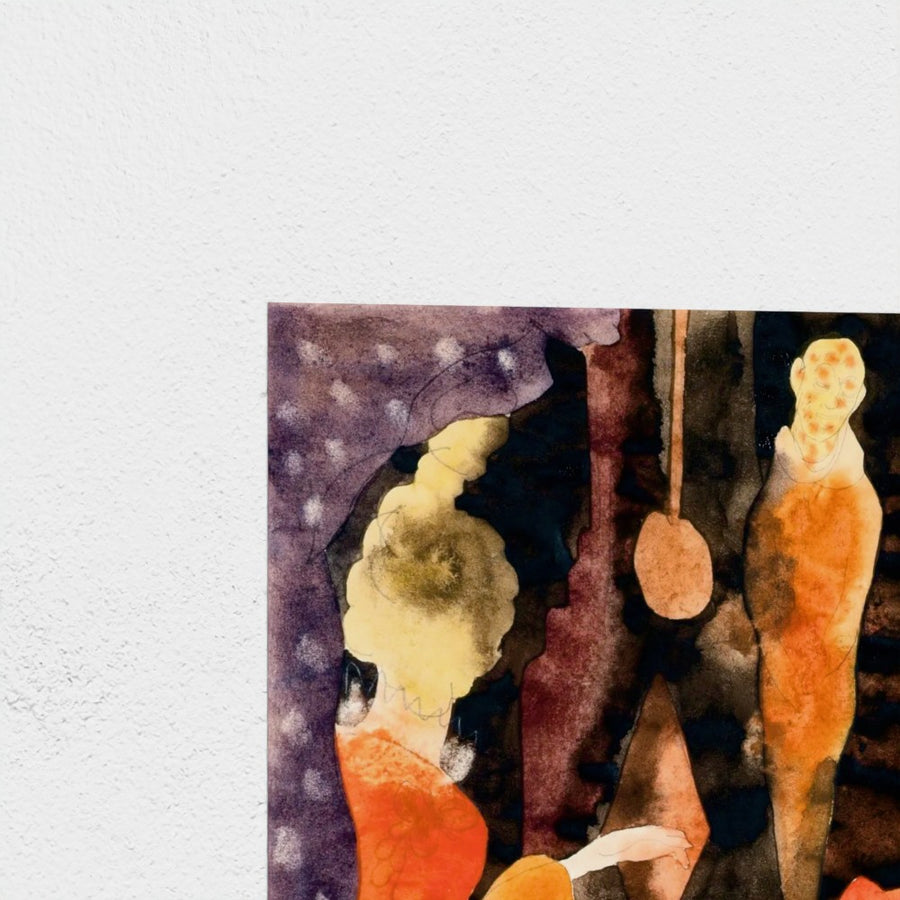 The Masque of the Red Death — unframed, corner detail