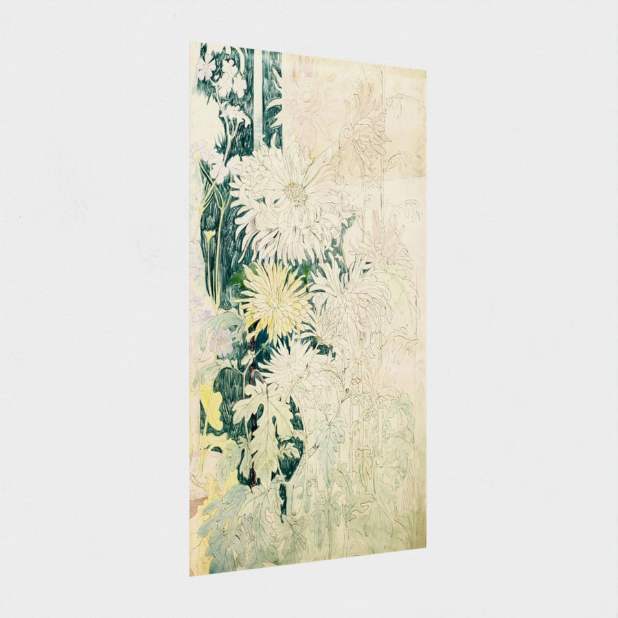 Chrysanten en enkele andere herfstbloemen — unframed, at an angle