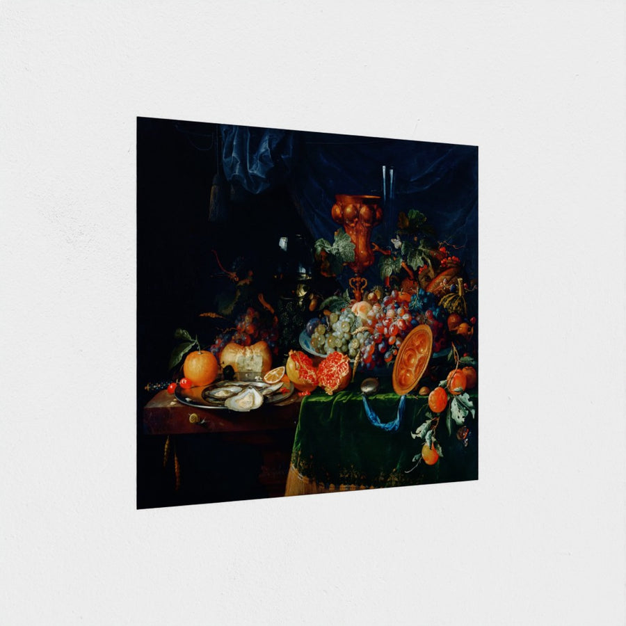 Fruits and Oysters — unframed, at an angle