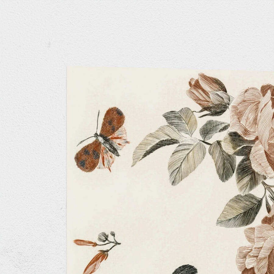 A Blue Tit and a Great Tit — unframed, corner detail