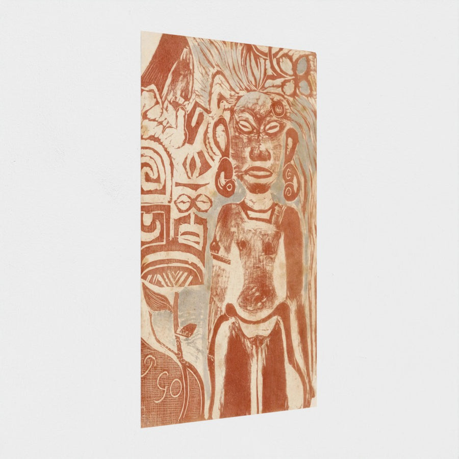 Tahitian Idol — the Goddess Hina — unframed, at an angle