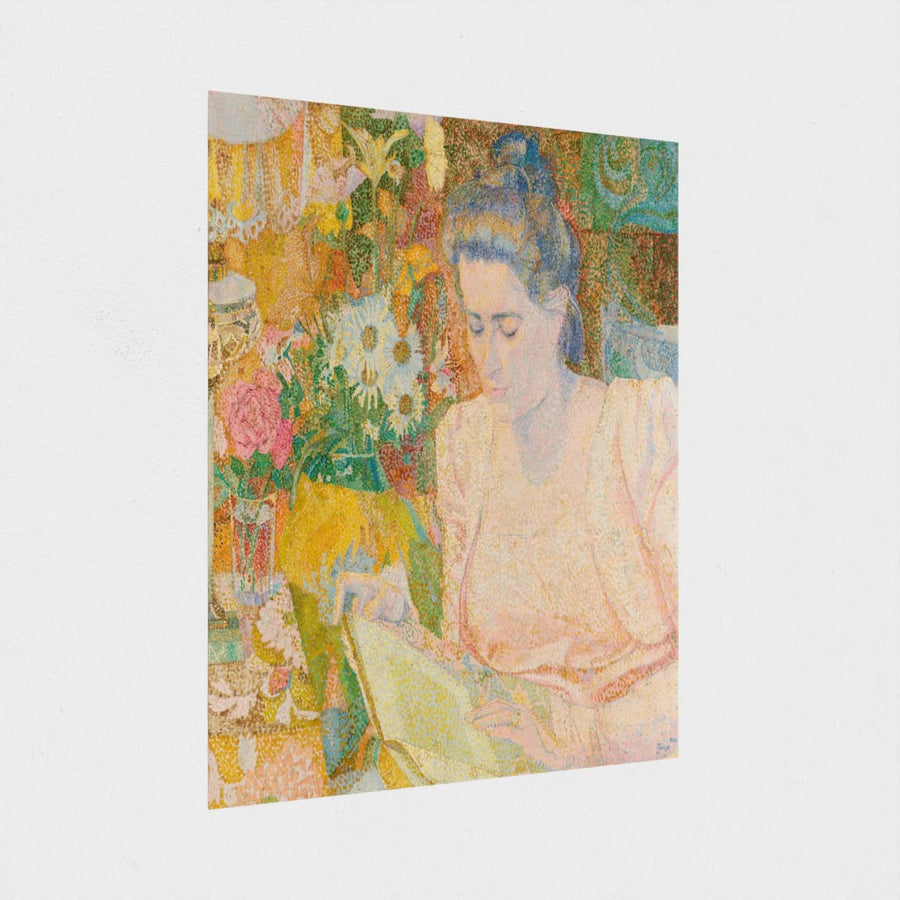 Portrait of Mrs Marie Jeannette de Lange — unframed, at an angle