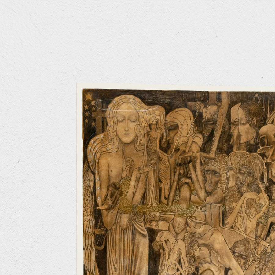 Loss of Faith — unframed, corner detail