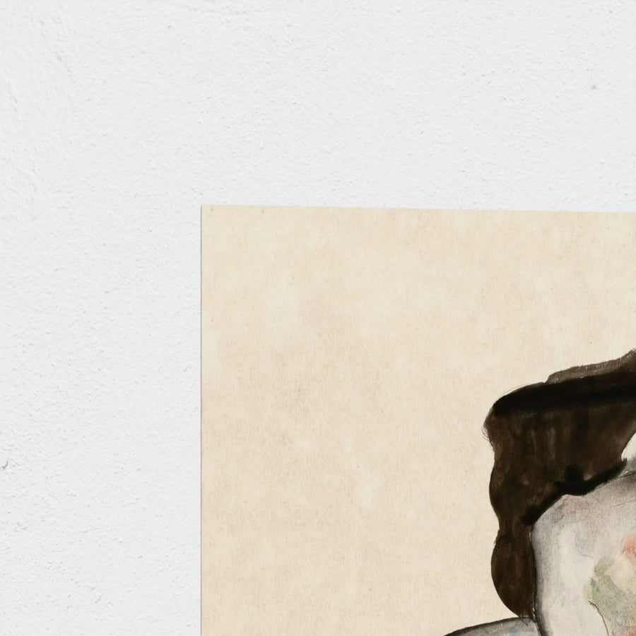 Naked Lady — unframed, corner detail
