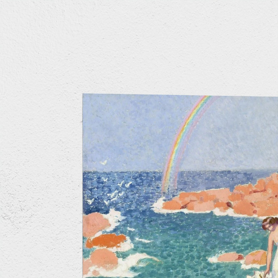Ulysses with Calypso — unframed, corner detail