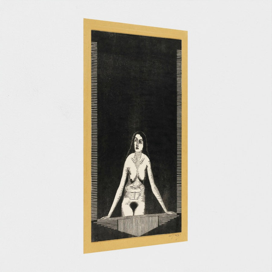 Female Nude by a Window — unframed, at an angle
