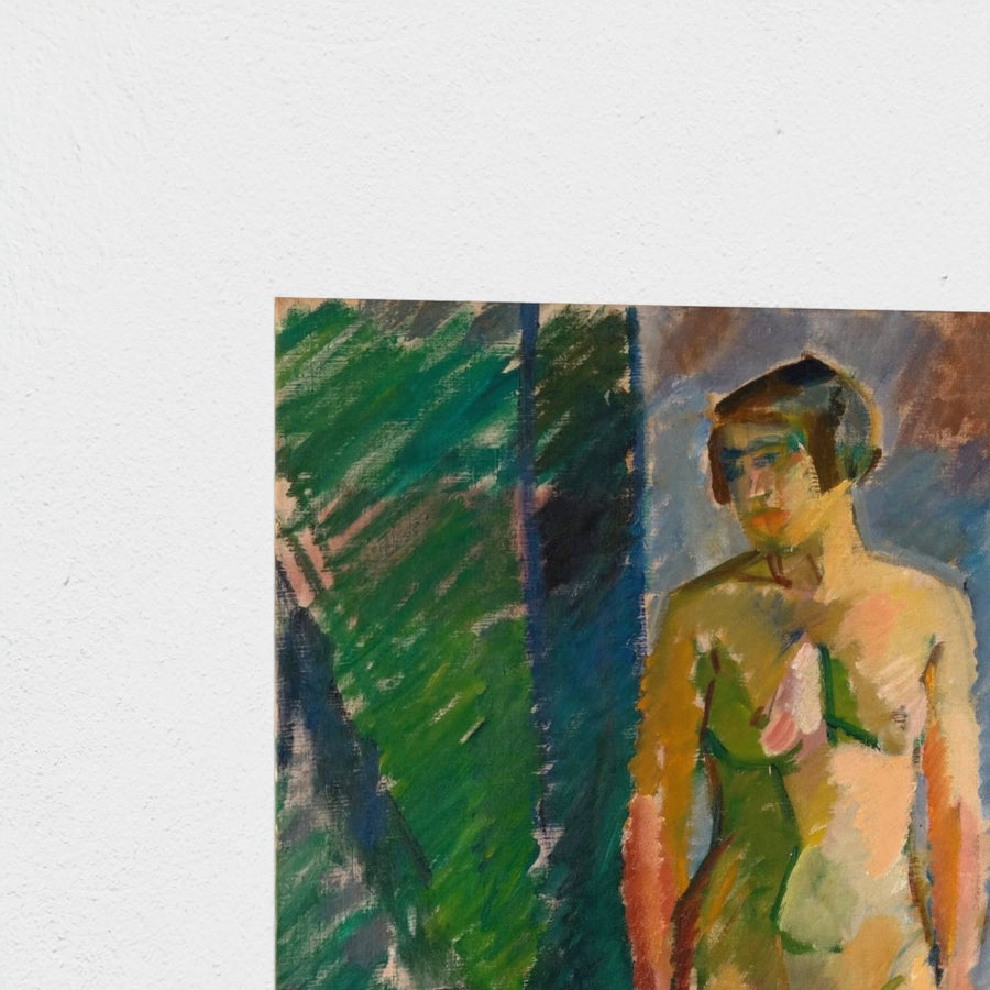 Standing Model — unframed, corner detail