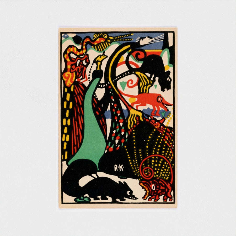 Humorous Subject, Wiener Werkstätte Postcard No. 148 — unframed, front
