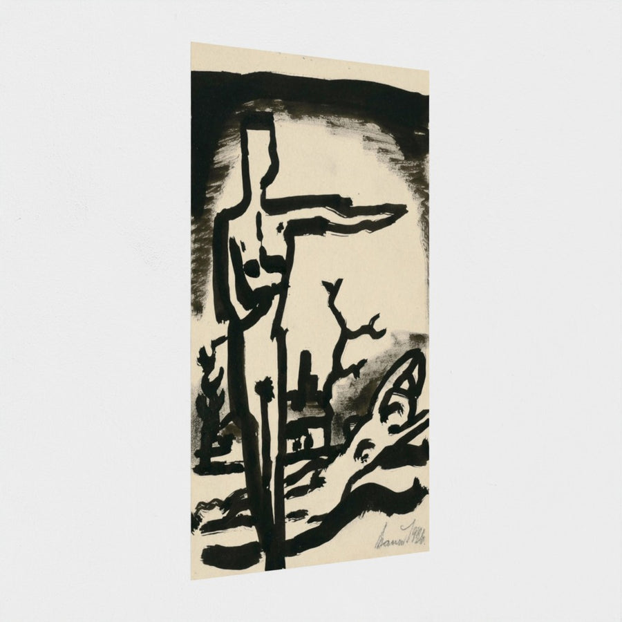 Figurative Composition — unframed, at an angle