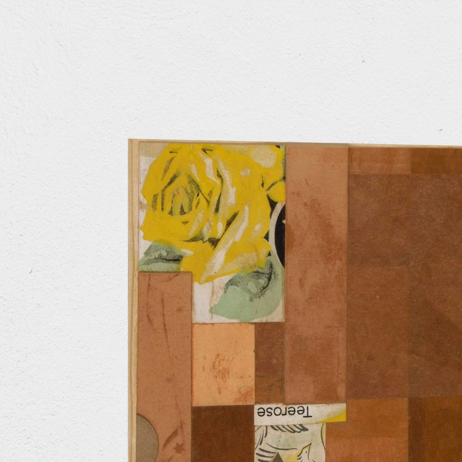 Tea Rose — unframed, corner detail