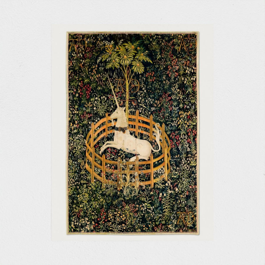 The Unicorn Rests in a Garden — unframed, front