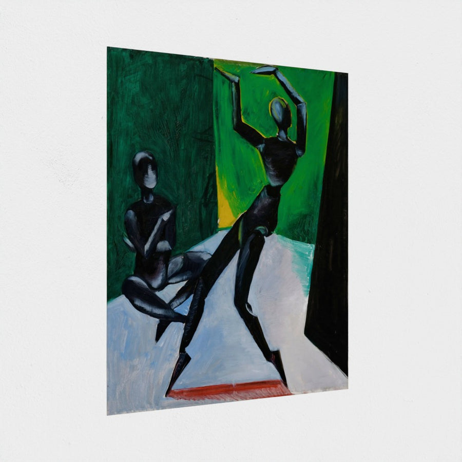 The Black Dance — unframed, at an angle