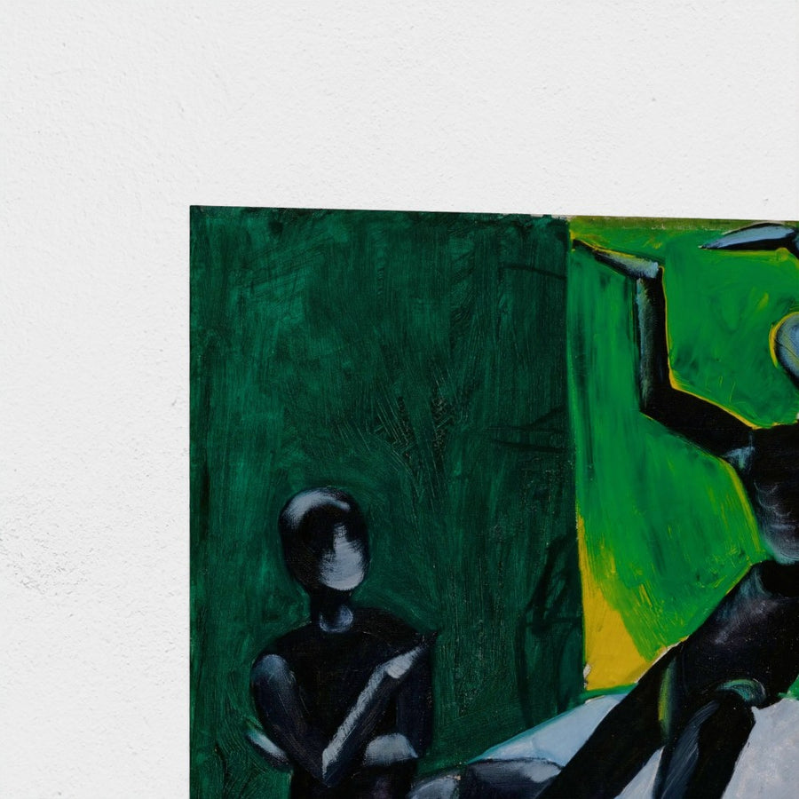 The Black Dance — unframed, corner detail
