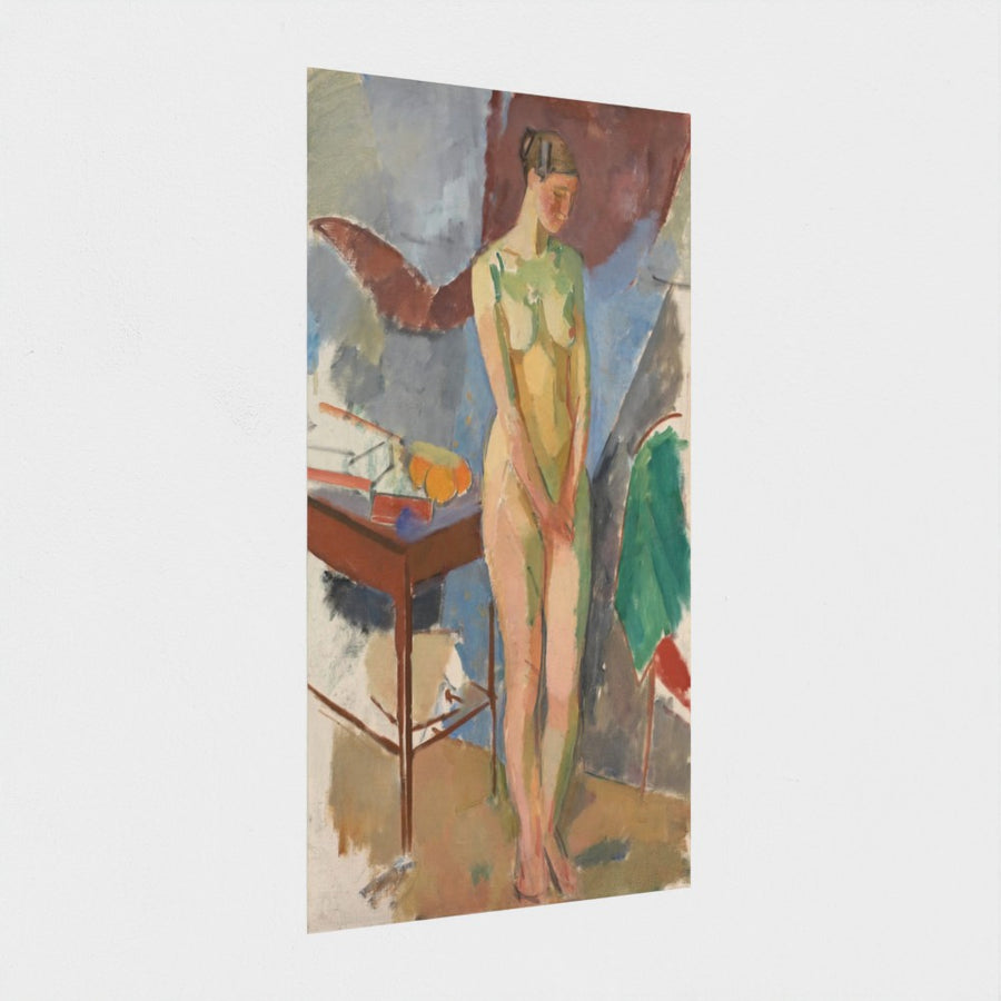 Standing Female Model — unframed, at an angle