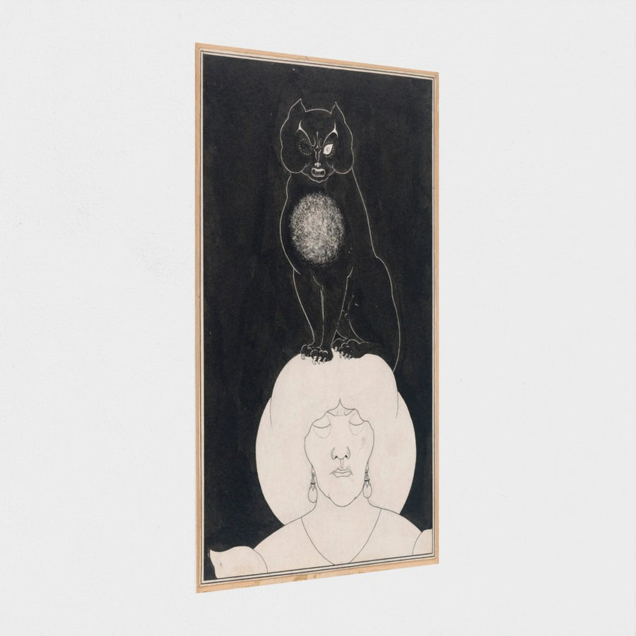 The Black Cat — unframed, at an angle