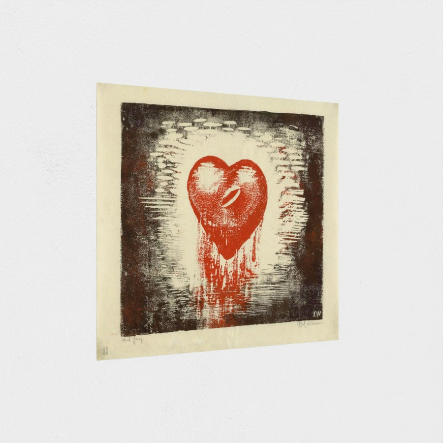 The Heart — unframed, at an angle