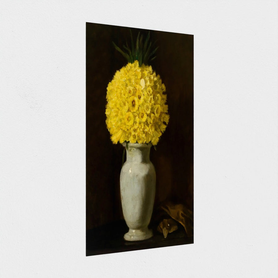 Flower Picture — unframed, at an angle