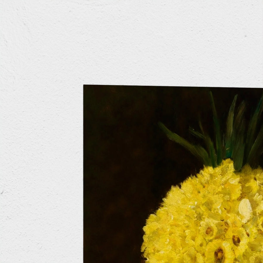 Flower Picture — unframed, corner detail
