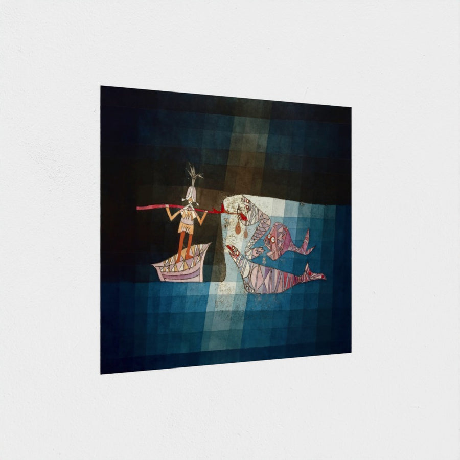 Battle scene from the opera The Seafarers — unframed, at an angle