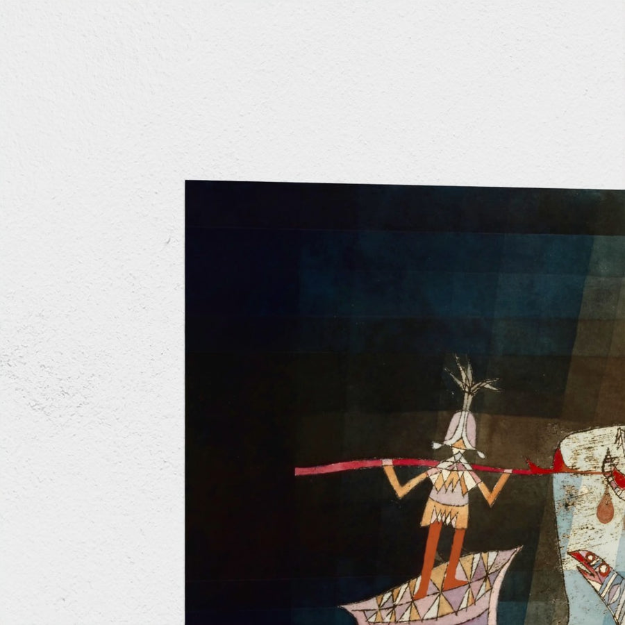 Battle scene from the opera The Seafarers — unframed, corner detail