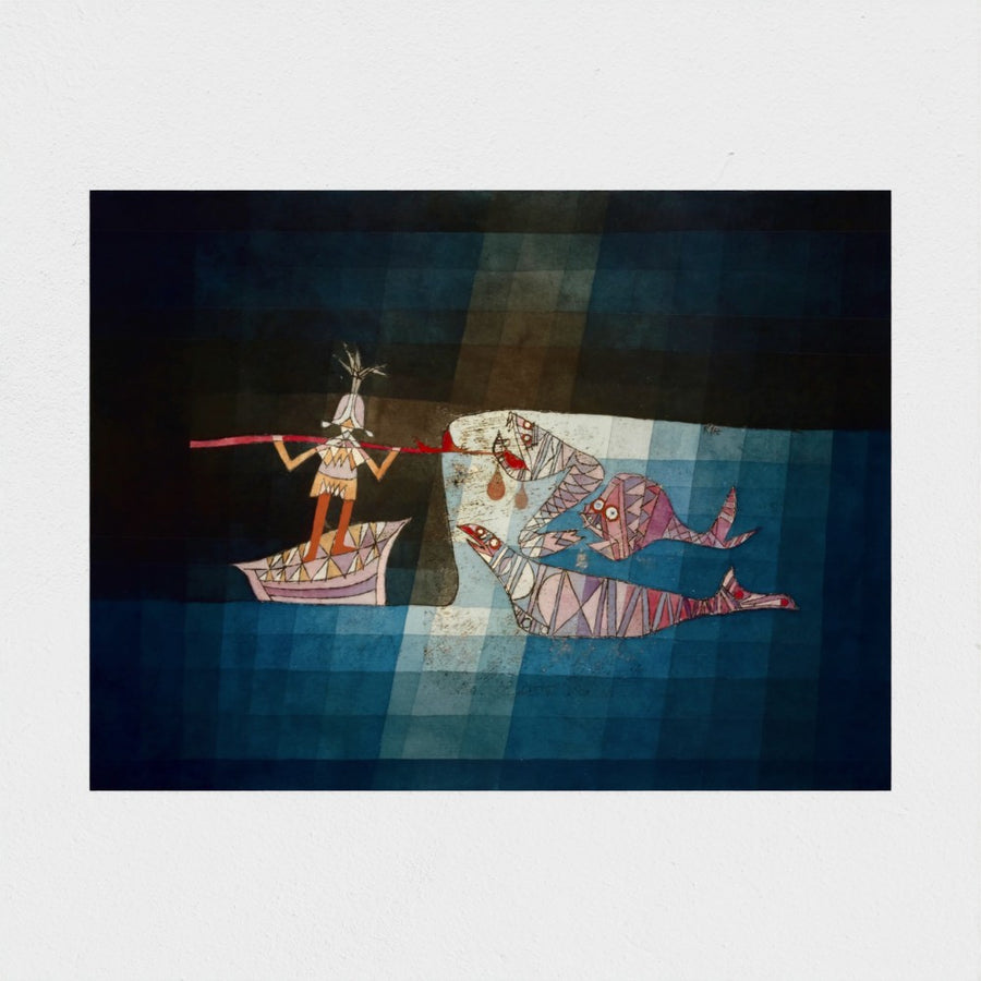 Battle scene from the opera The Seafarers — unframed, front