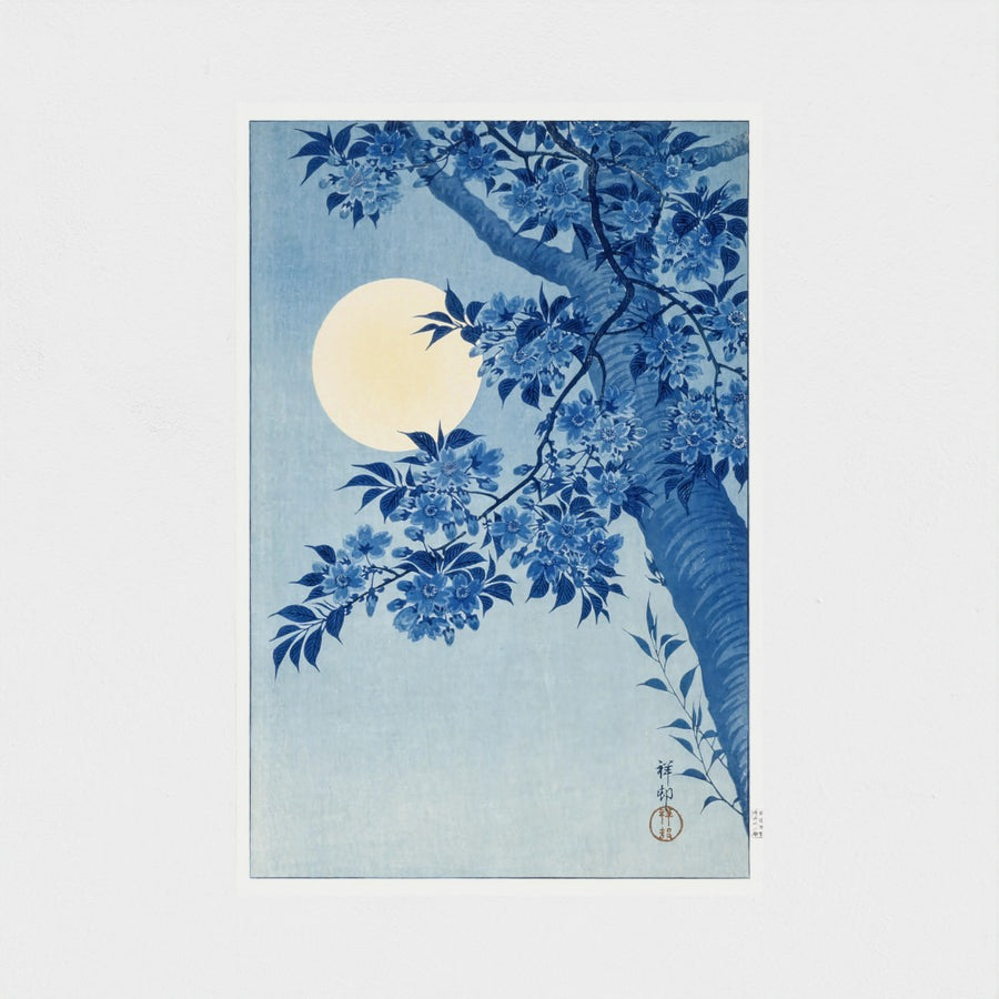 Blossoming Cherry on a Moonlit Night — unframed, front