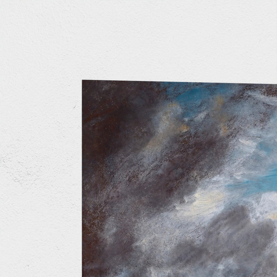 Cloud Study — unframed, corner detail